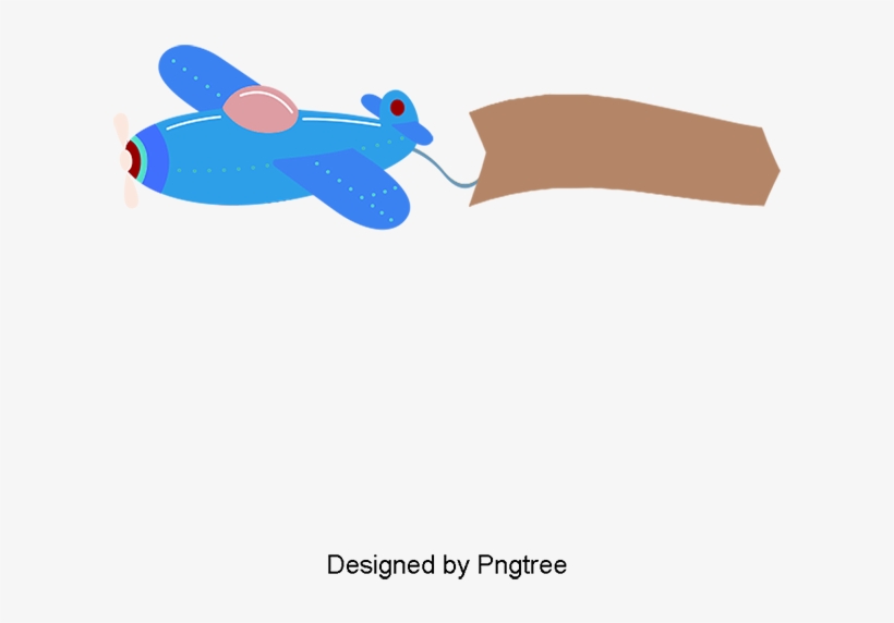 Cartoon Airplane Banner, Airplane Clipart, Banner Clipart, - Portable Network Graphics, transparent png