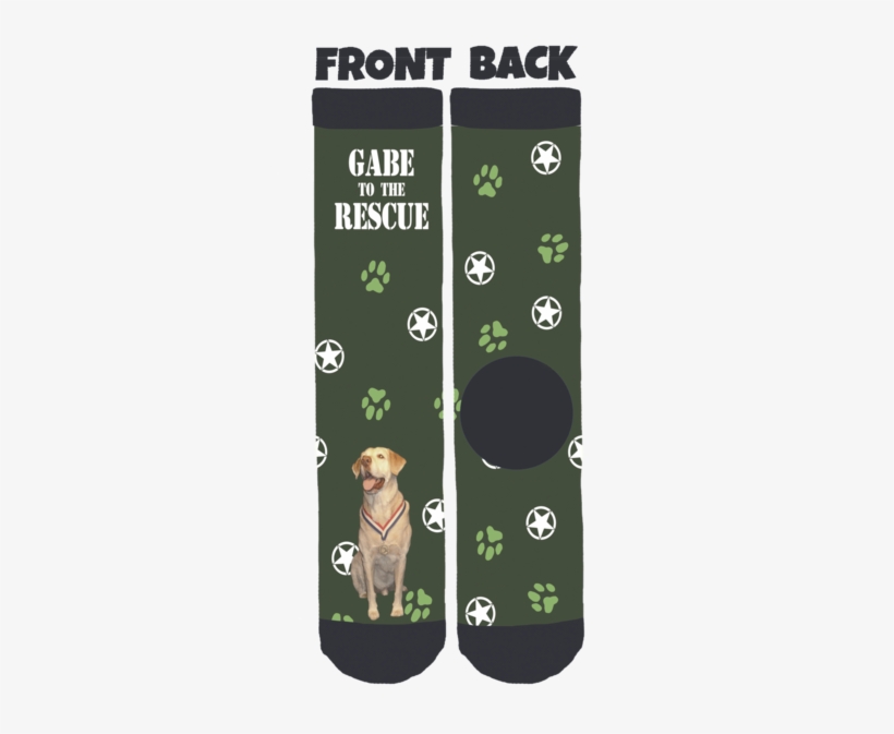 Gabe To The Rescue Green Crew Socks - Labrador Retriever, transparent png