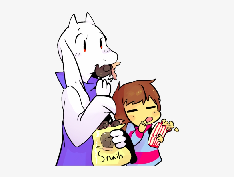 Mention Pls - Undertale Eating Snacks, transparent png