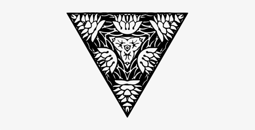 Triangle Abstract Art Visual Arts Black And White - Art, transparent png