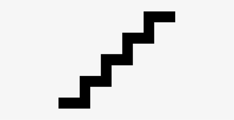 Stairs Climb Levels Descend Shapes Level C - Stairs Clip Art, transparent png