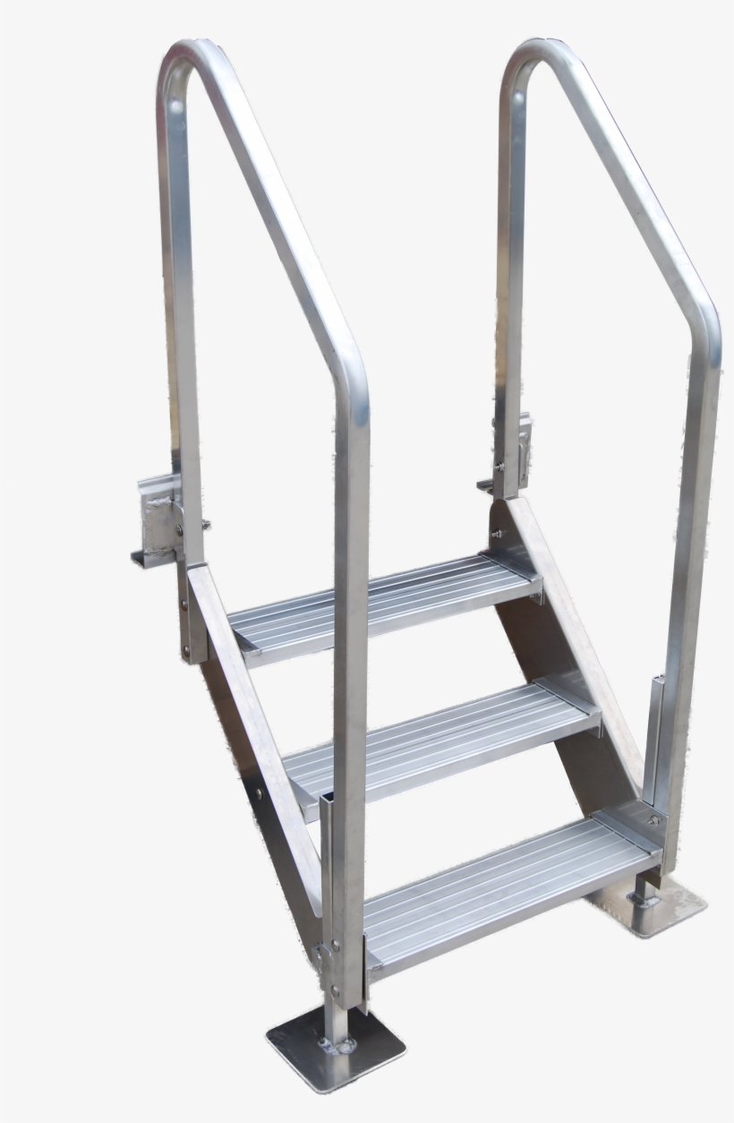 3-4 Step All Aluminum Stair - Stairs, transparent png