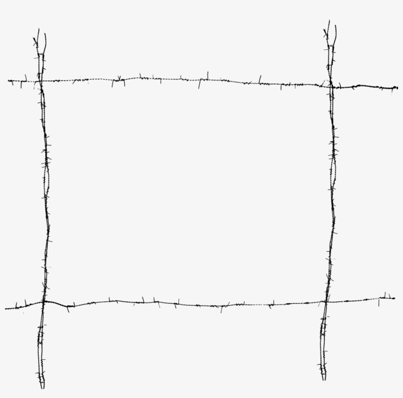 Barb Wire Clipart Box Border - Barbed Wire, transparent png