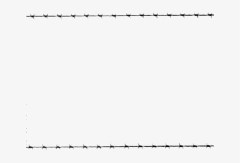 Barb Wire Clipart Box Border - Barbed Wire Border, transparent png