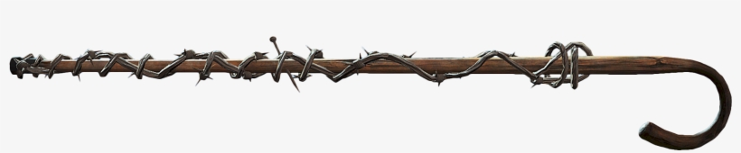 Image Fo4 Barbed Walking Cane Png Fallout Wiki Fandom - Barbed Wire, transparent png