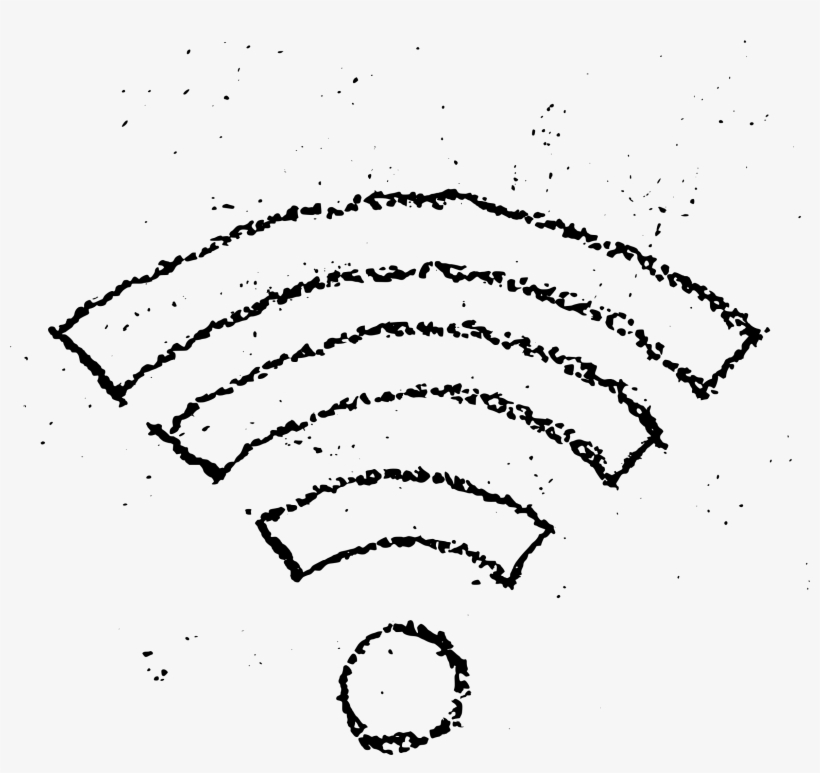 This Free Icons Png Design Of Wifi Chalk Icon, transparent png