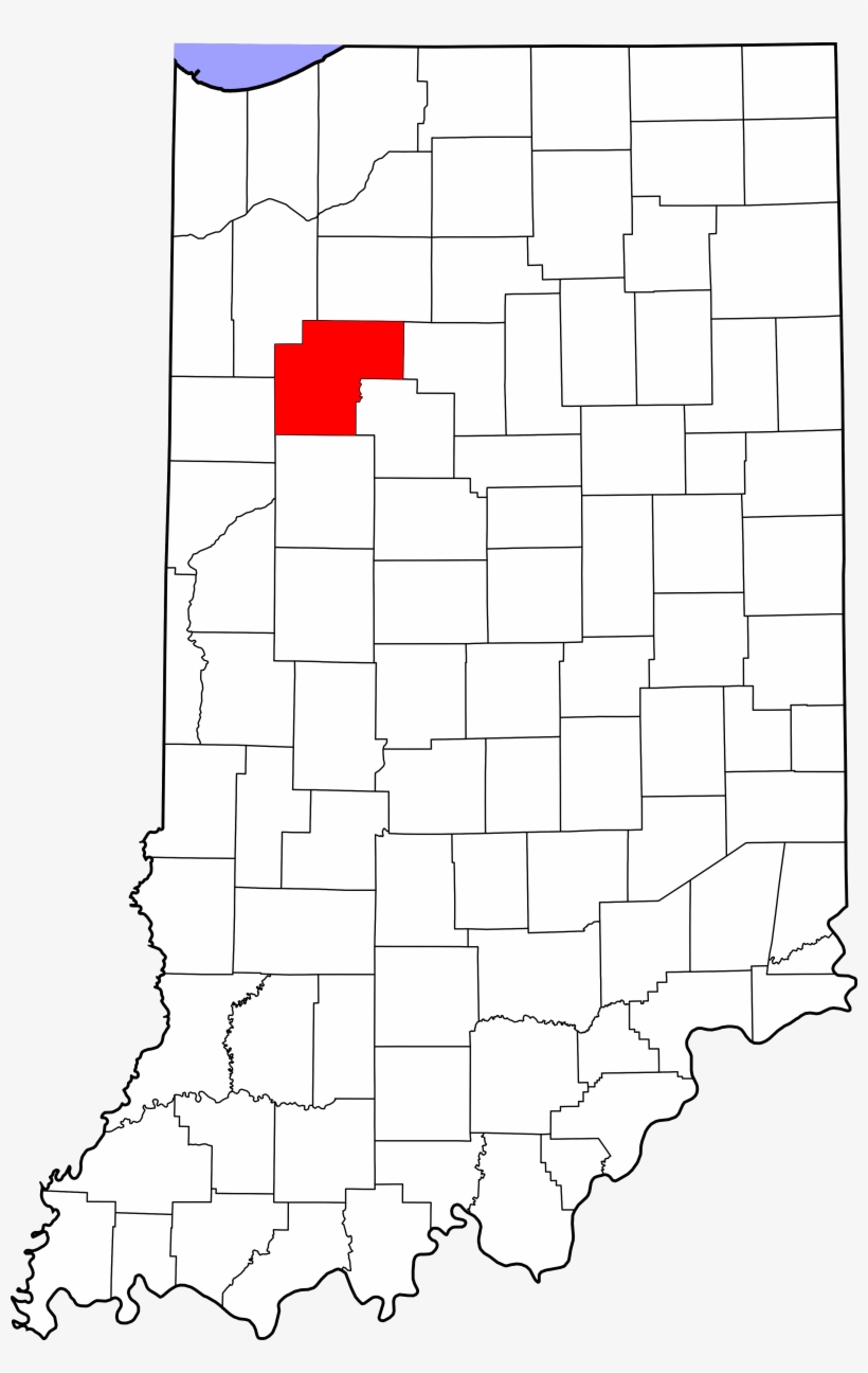 Map Of Indiana Highlighting White County - Columbus Indiana On Map, transparent png
