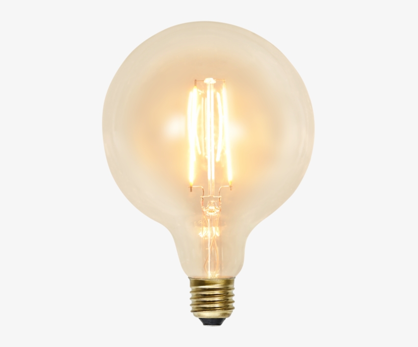 Led Lamp E27 G125 Soft Glow - Lamp Light Bulb Png, transparent png
