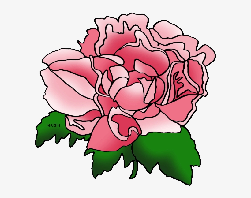 United States Clip Art By Phillip Martin, Indiana State - Peony Flower Clip Art, transparent png