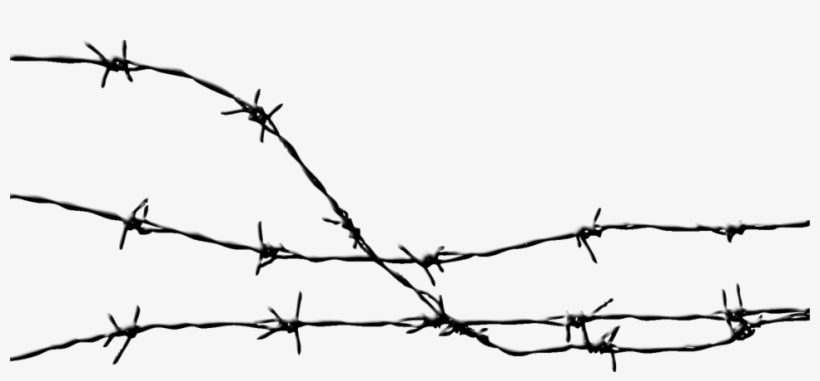 Western Fence Royalty Free Library Huge - Barbwire Png, transparent png