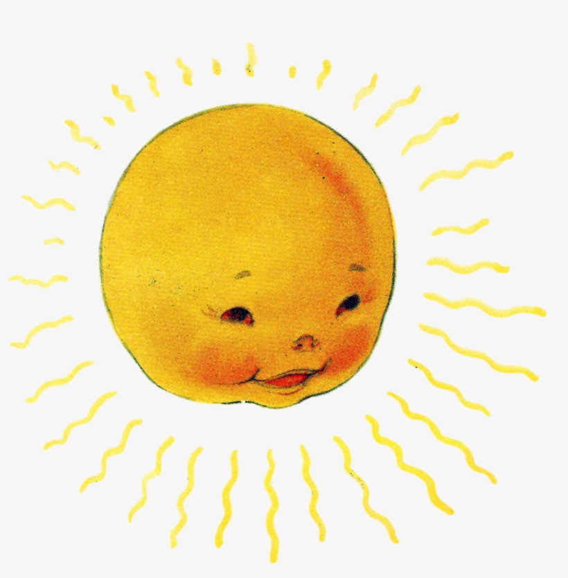 Graphics, Graphics, Graphics - Vintage Yellow Sun Illustration, transparent png