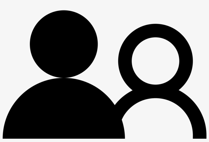 This Is A Picture Of The Silhouette Of A Man's Chest - Group Icon, transparent png