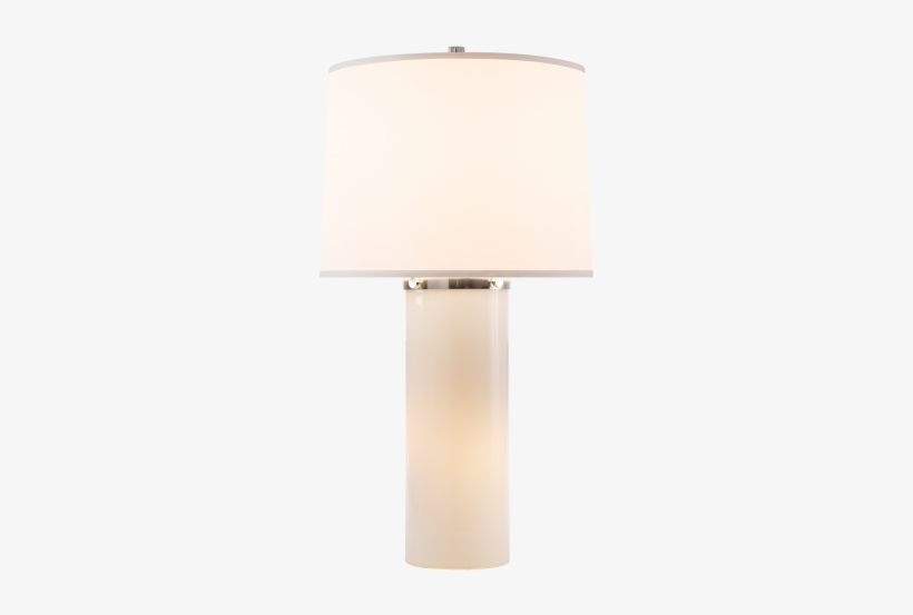 Moon Glow Table Lamp In White Glass With Silk Shade - Pöytävalaisin Marmori, transparent png
