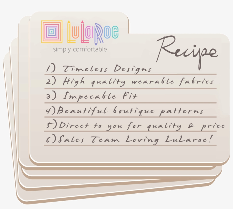 Lularoe Recipe For Business Success - Welcome To My Lularoe Group, transparent png