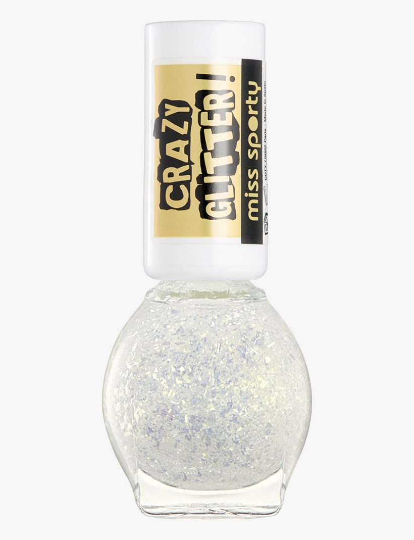 Miss Sporty Crazy Glitter Nail Polish 010 Show Must, transparent png