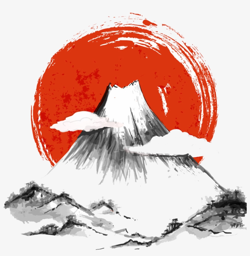 Ink Wash Painting Japanese - Glucose Tracking Sheet: Blood Sugar And Meal Log [book], transparent png