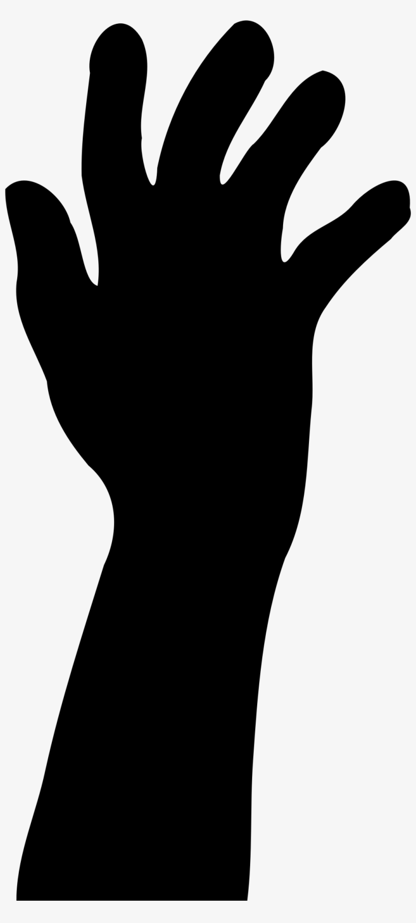 Hand Silhouette Images At Getdrawings - Clip Art Hand Silhouette, transparent png