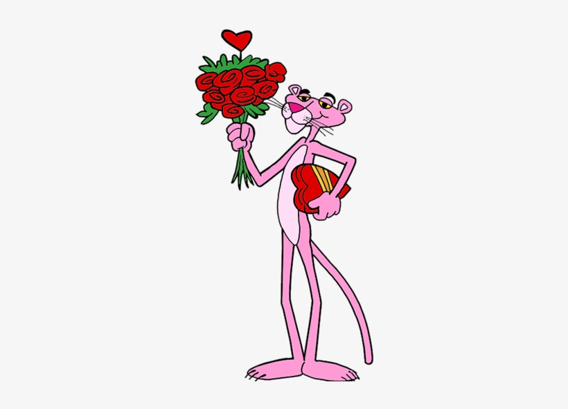 Pink Panther Valentine - Pink Panther Tank Top, transparent png