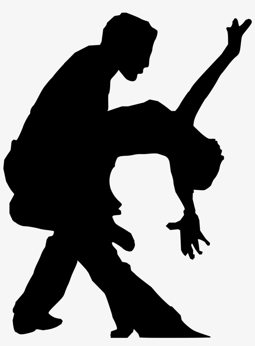Couple Silhouette Vector - Dancing Couple Silhouette Png, transparent png