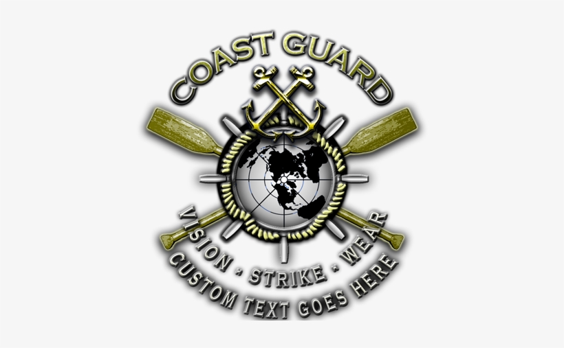 Coast Guard Crossed Oars Military Shirt - Crest, transparent png