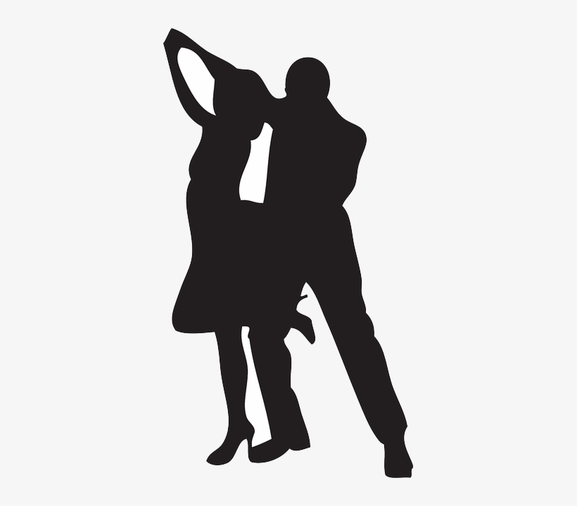 Dance Silhouettes Partners Art - Dancing Silhouette Free Vector, transparent png
