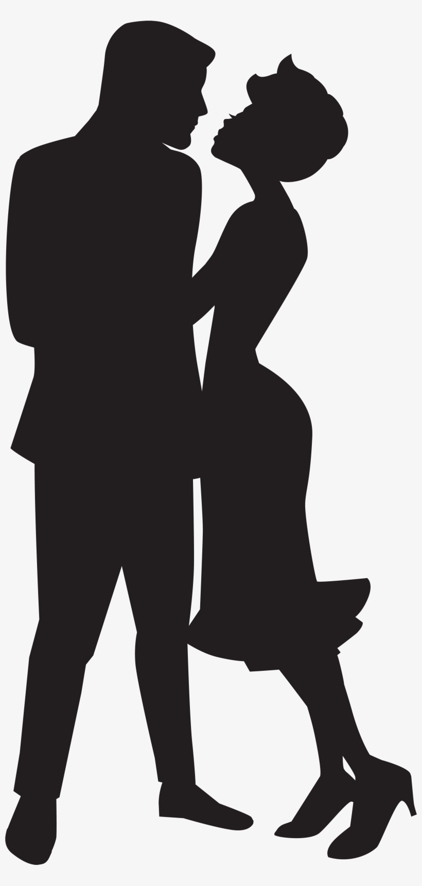 Love Free Images - Silhouette Couple In Love Png, transparent png