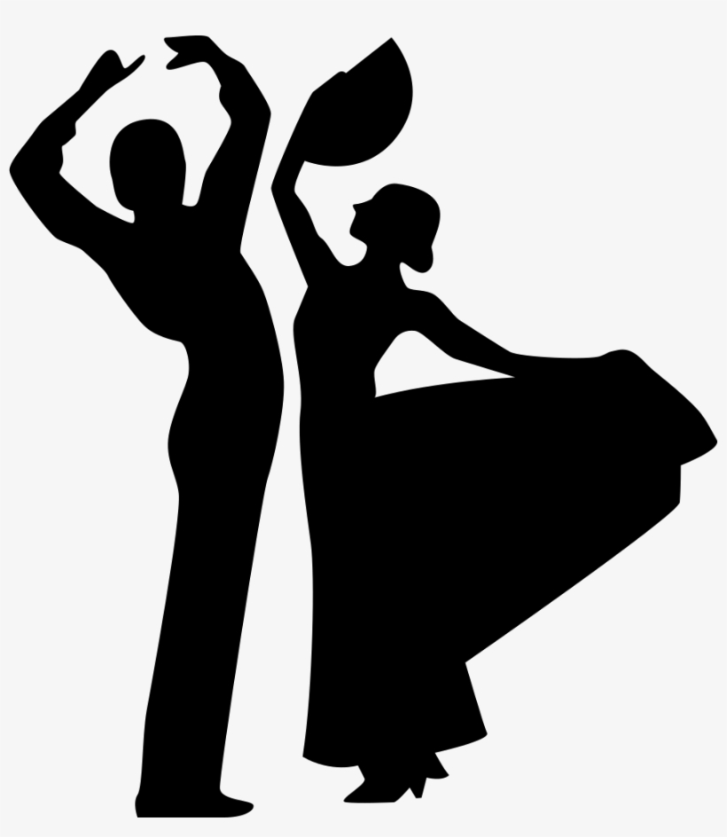 Flamenco Dancers Sexy Couple Silhouettes Comments - Bailarines De Flamenco Silueta, transparent png