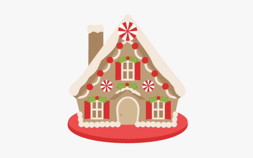 House Scrapbook Clip Art Christmas Cut Outs For Cricut - Gingerbread House Building Rules, transparent png