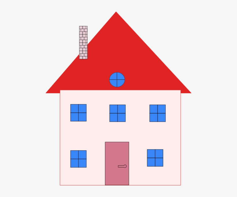 Colonial House Home Real Estate - House Clipart, transparent png