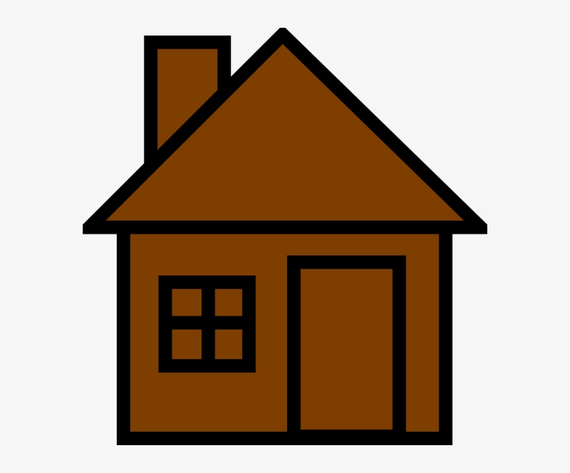 House Clipart Brown - Purple House Clipart, transparent png
