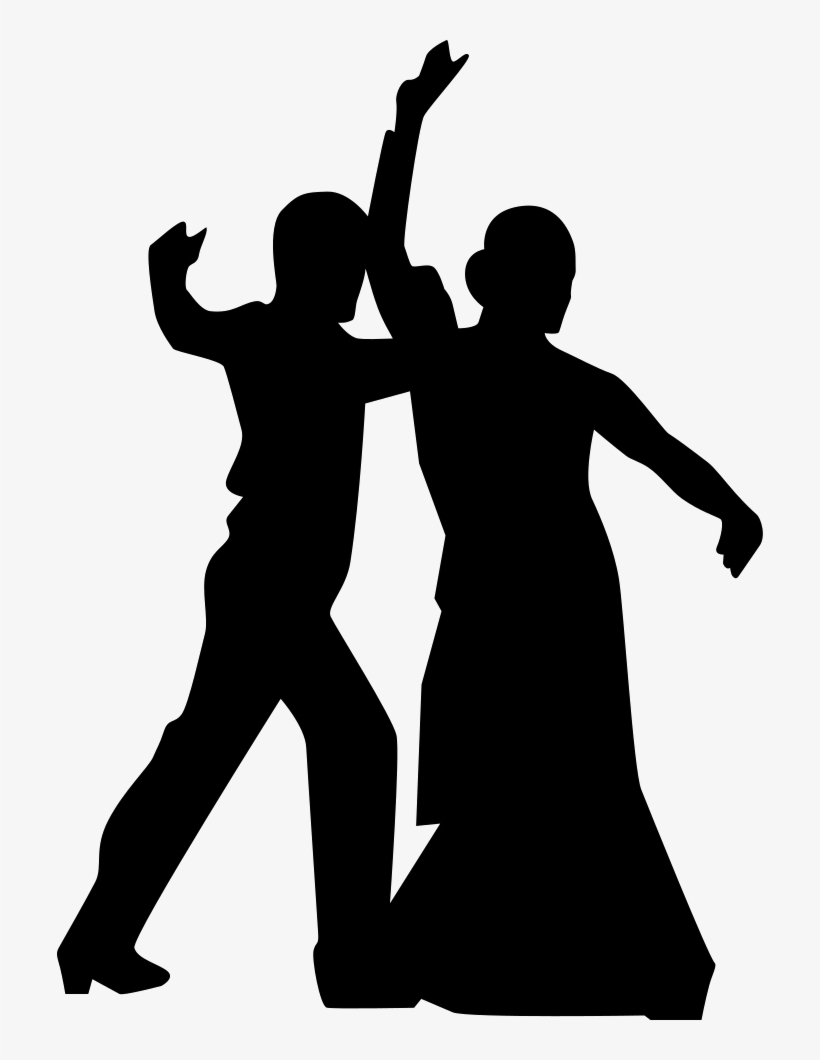 Flamenco Couple Silhouette - Danzas Icono Png, transparent png