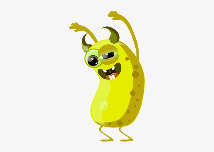 Cartoon Clip Art Big Eyes - Cartoon Bacteria, transparent png