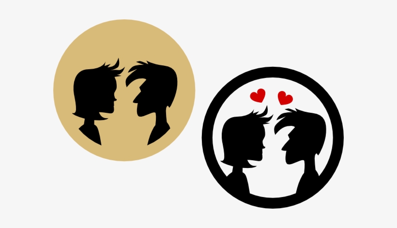 The - Couple Silhouette, transparent png