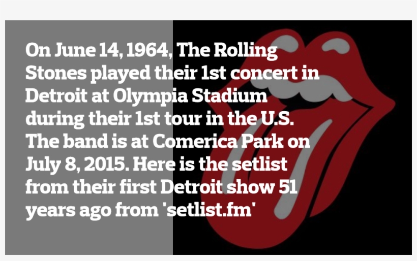 June 14, 1964 Setlist - Rolling Stones, transparent png