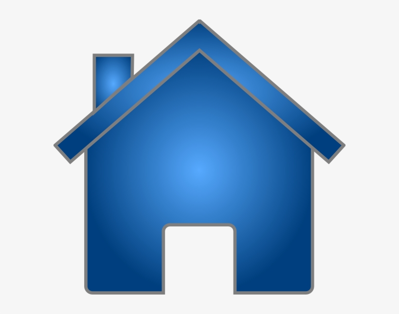Blue House Svg Clip Arts 600 X 565 Px, transparent png