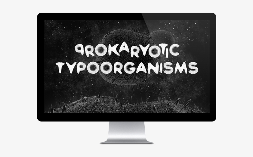 Bacteria Typeface Is Experimental Image Type Font Inspirited - Typeface, transparent png