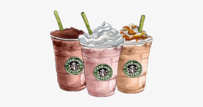 Starbucks Drawing, transparent png