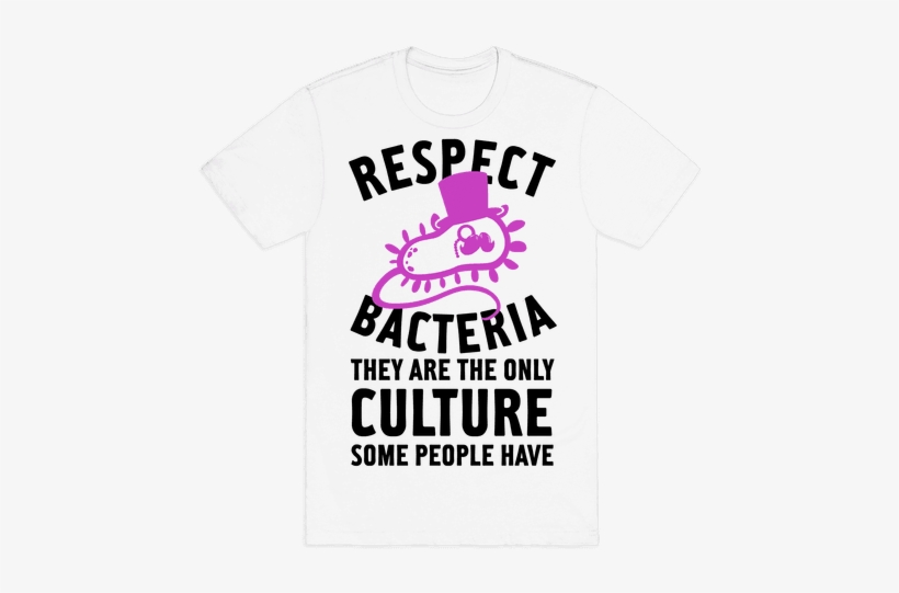 Respect Bacteria Mens T-shirt - T-shirt, transparent png