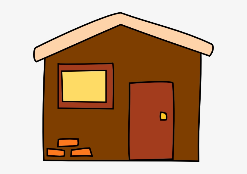 Brown House Clip Art At Vector Clip Art - Brown House Clipart, transparent png