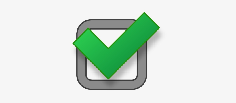 Check Correct Tick Free Vector Graphic On Pixabay - Check Box Icon, transparent png