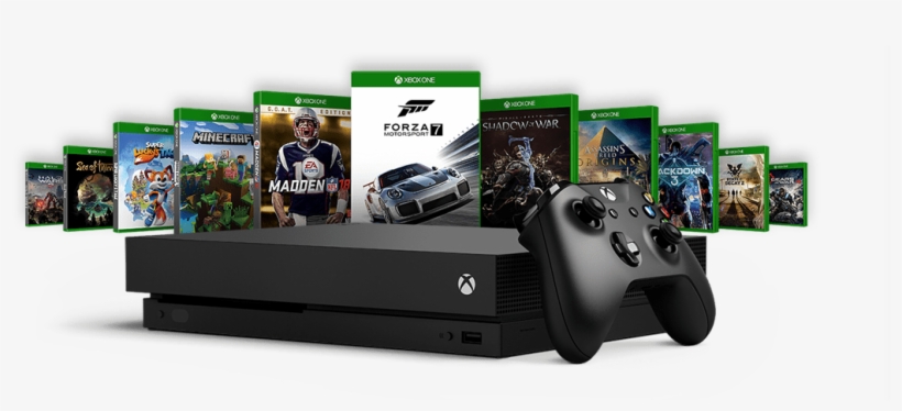 Xbox One X Png - Microsoft Xbox One X - 1 Tb - Black, transparent png