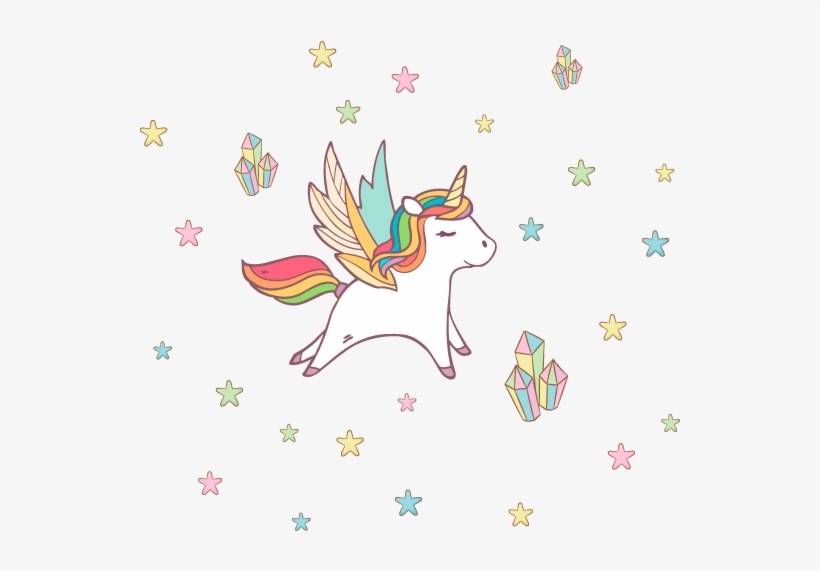 0 Avaliação Do Produto - Unicorn With Wings Cute, transparent png