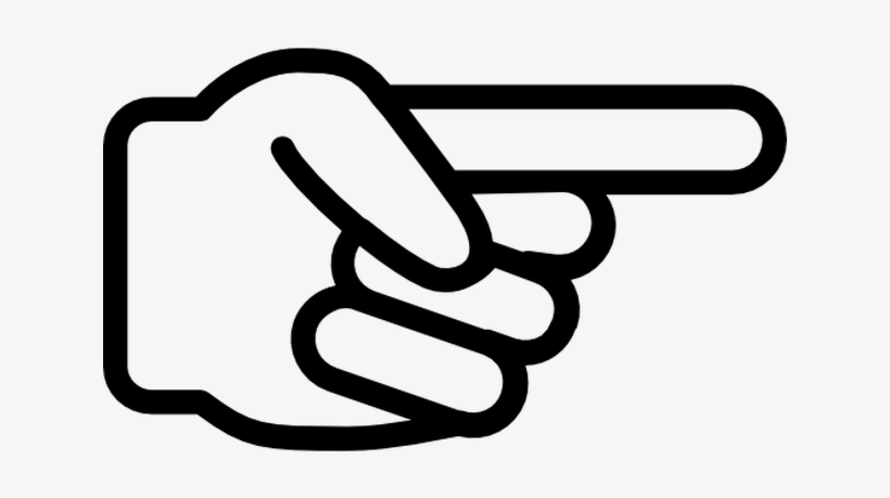 Clipart Resolution 1200*630 - Icono De Mano Señalando, transparent png