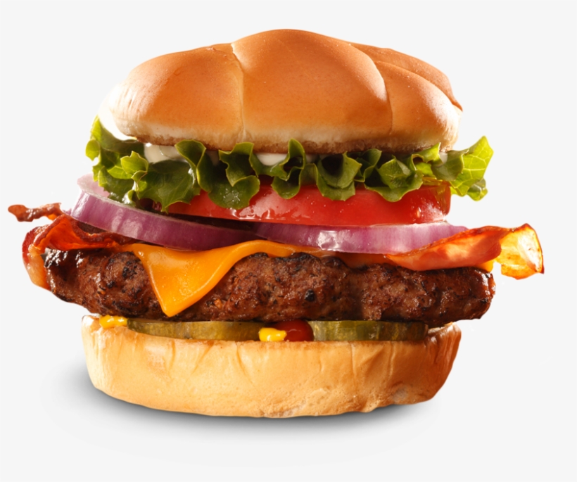 1/3 Lb Bacon Cheddar Burger - Black And Blue Burger Png, transparent png