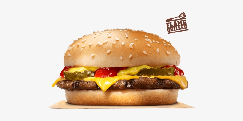 Cheeseburger - Cheeseburger Burger King, transparent png