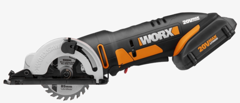 Compact Circular Saw - Worx Cordless Circular Saw, transparent png