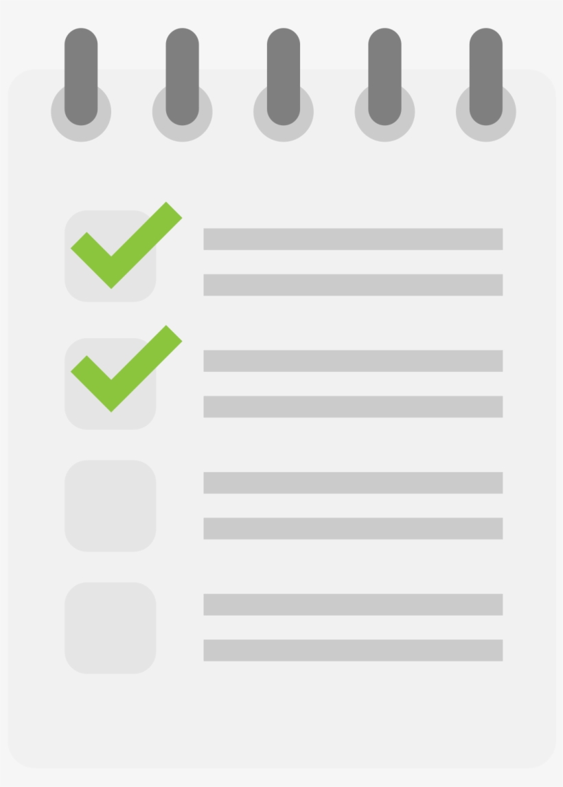 Open - Checklist Flat Icon Png, transparent png