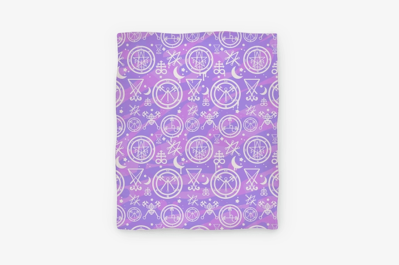 Pastel Goth Demon Sigil Pattern Blanket - Pastel Goth Demon Sigil Pattern Tote Bag: Funny Tote, transparent png