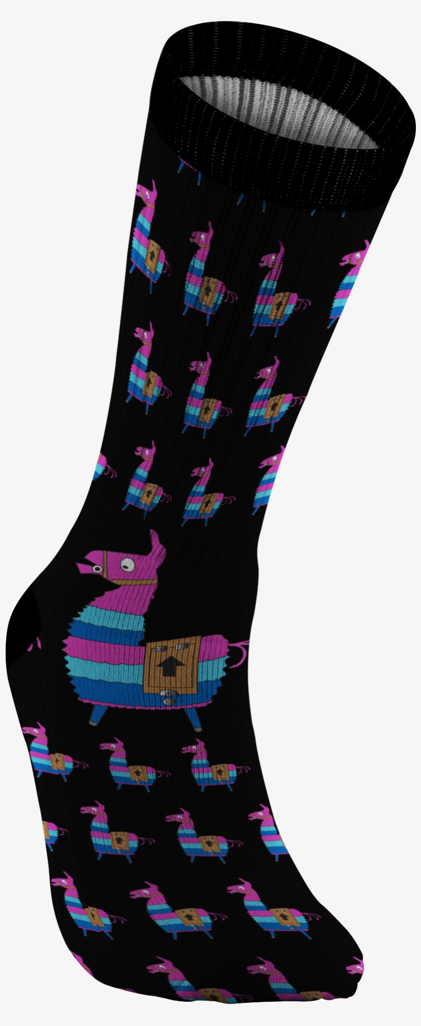 Fortnite Loot Llama Socks - Sock, transparent png