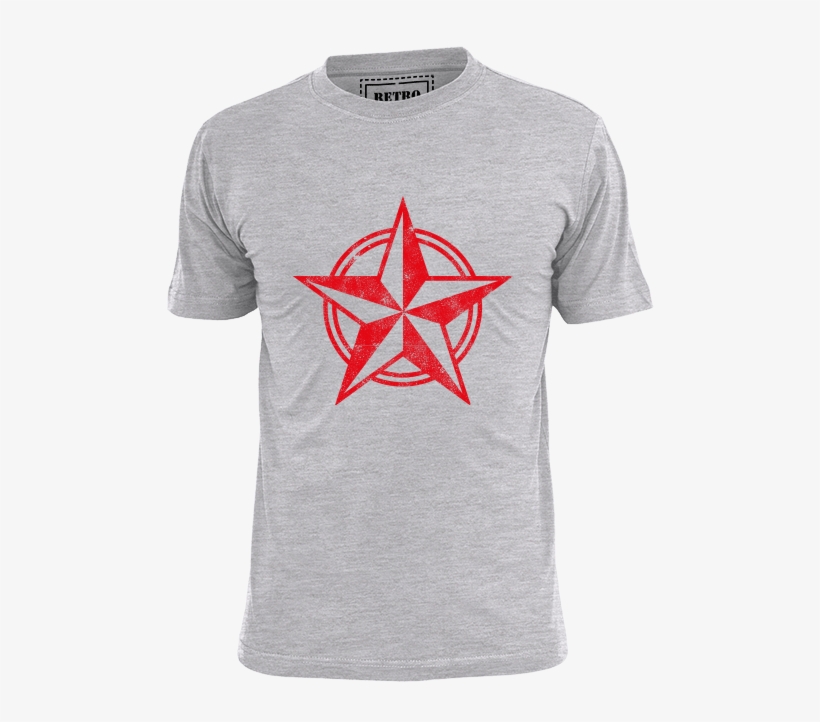 Red Star Shirt Zoom Retro Music Clothing Png Retro - Old Western Star Png, transparent png